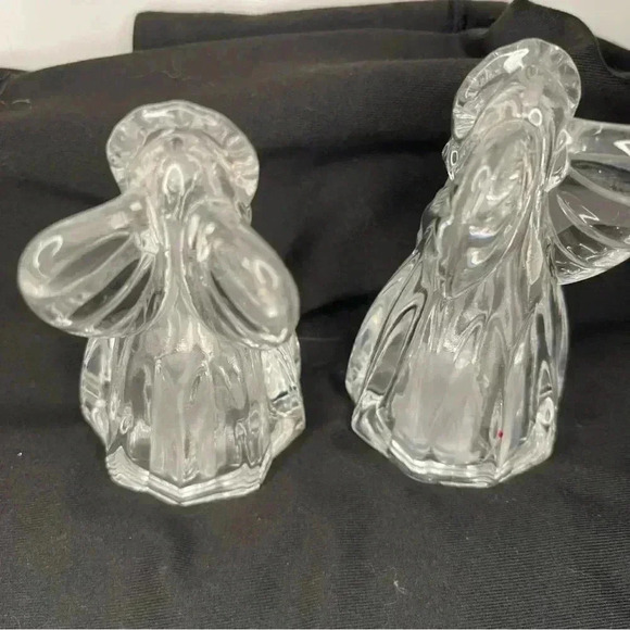 Vintage Pair of Gorham Crystal Angel Salt & Pepper Shakers Germany for Christmas - Picture 5 of 7